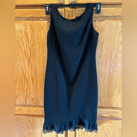 Talbots Dresses & Skirts - Talbots black sleeveless midi ruffle hem occasions dress. Size 6 petite.…‎
